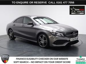 Used 2018 GREY MERCEDES-BENZ CLA Saloon 1.6 CLA180 AMG Line Coupe 4dr Petrol Manual Euro 6 (s/s) (122 ps) (reg. 2018-04-30) for sale in Stockport