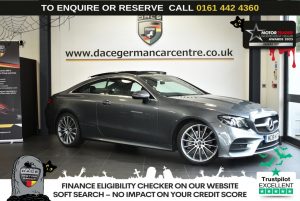 Used 2018 GREY MERCEDES-BENZ E-CLASS Coupe 2.0 E300 AMG Line (Premium Plus) Coupe 2dr Petrol G-Tronic+ Euro 6 (s/s) (245 ps) (reg. 2018-07-23) for sale in Altrincham