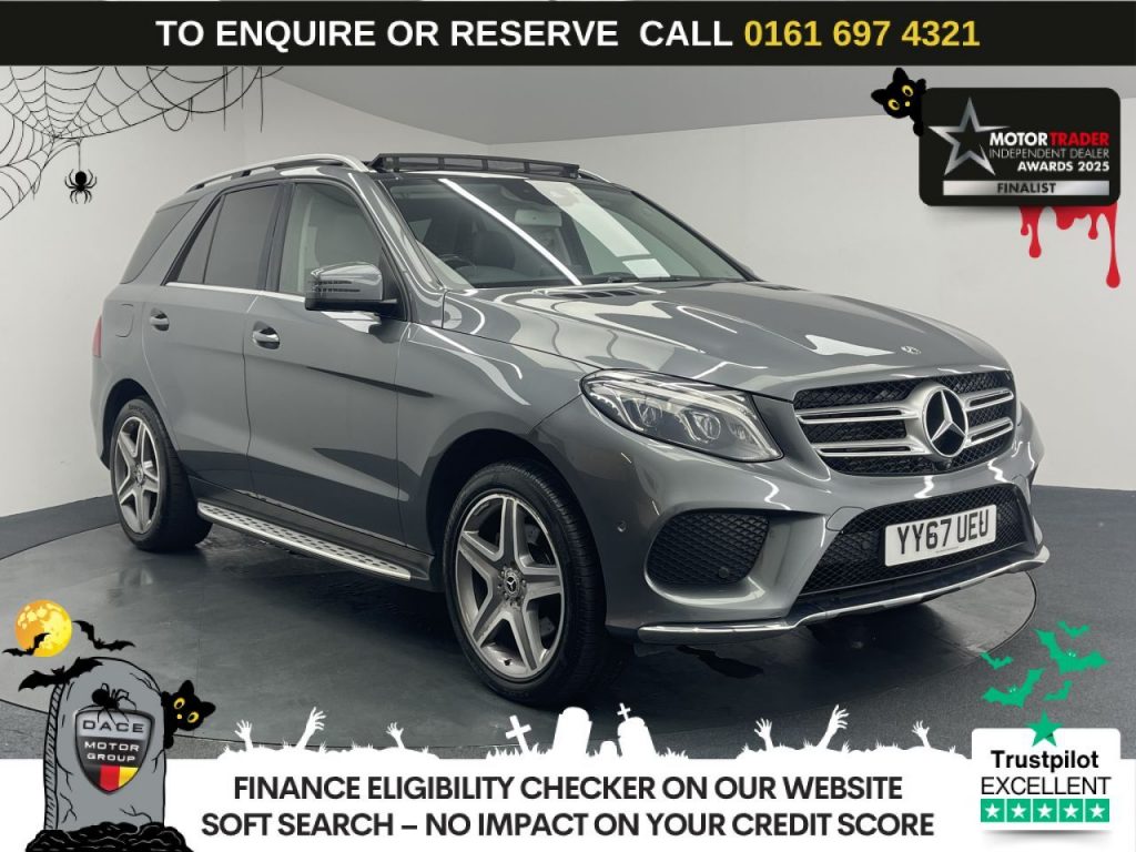 Used 2018 GREY MERCEDES-BENZ GLE SUV 3.0 GLE350d V6 AMG Line (Premium) SUV 5dr Diesel G-Tronic 4MATIC Euro 6 (s/s) (258 ps) (reg. 2018-01-30) for sale in Manchester