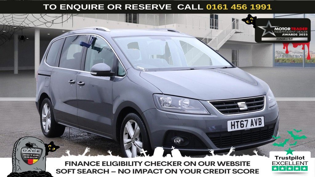 Used 2018 GREY SEAT ALHAMBRA MPV 2.0 TDI XCELLENCE MPV 5dr Diesel DSG Euro 6 (s/s) (184 ps) (reg. 2018-01-30) for sale in Wilmslow
