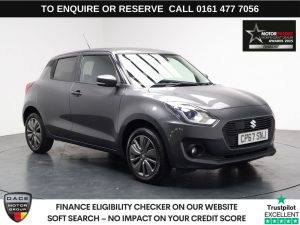 Used 2018 GREY SUZUKI SWIFT Hatchback 1.2 Dualjet MHEV SZ5 Hatchback 5dr Petrol Hybrid Manual ALLGRIP Euro 6 (s/s) (90 ps) (reg. 2018-02-23) for sale in Stockport