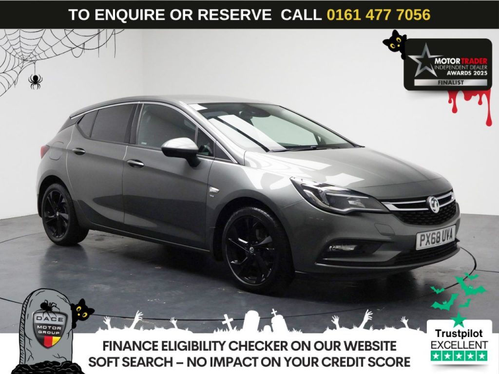 Used 2018 GREY VAUXHALL ASTRA Hatchback 1.4i Turbo SRi Hatchback 5dr Petrol Manual Euro 6 (150 ps) (reg. 2018-09-27) for sale in Stockport