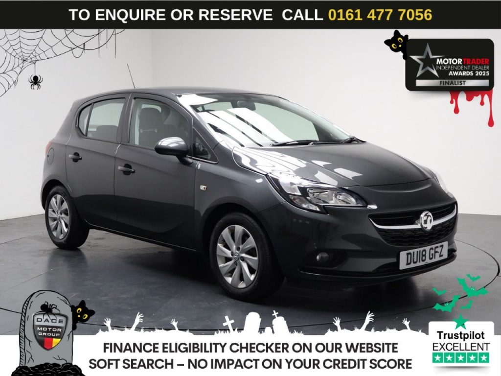 Used 2018 GREY VAUXHALL CORSA Hatchback 1.4i ecoFLEX Design Hatchback 5dr Petrol Manual Euro 6 (90 ps) (reg. 2018-03-08) for sale in Stockport