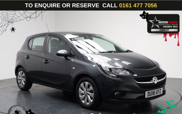 Used 2018 GREY VAUXHALL CORSA Hatchback 1.4i ecoFLEX Design Hatchback 5dr Petrol Manual Euro 6 (90 ps) (reg. 2018-03-08) for sale in Stockport