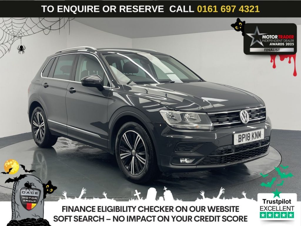 Used 2018 GREY VOLKSWAGEN TIGUAN SUV 1.4 TSI SE Navigation SUV 5dr Petrol Manual Euro 6 (s/s) (125 ps) (reg. 2018-06-14) for sale in Manchester