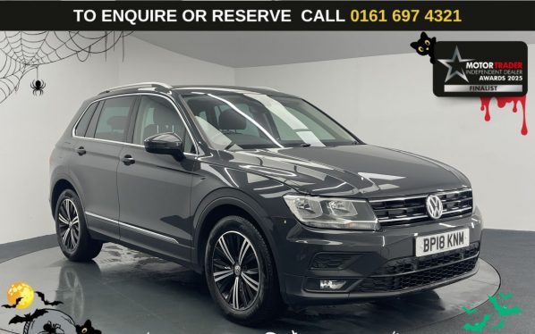 Used 2018 GREY VOLKSWAGEN TIGUAN SUV 1.4 TSI SE Navigation SUV 5dr Petrol Manual Euro 6 (s/s) (125 ps) (reg. 2018-06-14) for sale in Manchester