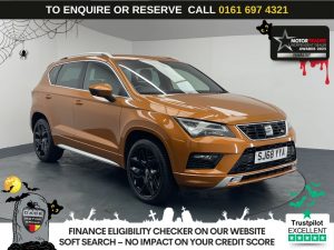 Used 2018 ORANGE SEAT ATECA SUV 2.0 TDI FR SUV 5dr Diesel Manual 4Drive Euro 6 (s/s) (150 ps) (reg. 2018-09-01) for sale in Manchester