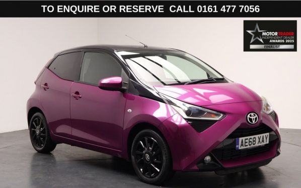 Used 2018 PURPLE TOYOTA AYGO Hatchback 1.0 VVT-i x-cite Hatchback 5dr Petrol Manual Euro 6 (71 ps) (reg. 2018-09-28) for sale in Stockport