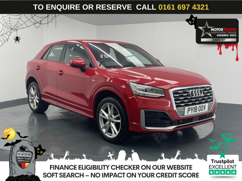 Used 2018 RED AUDI Q2 SUV 1.4 TFSI CoD S line SUV 5dr Petrol S Tronic Euro 6 (s/s) (150 ps) (reg. 2018-06-29) for sale in Manchester