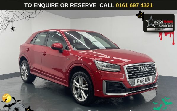Used 2018 RED AUDI Q2 SUV 1.4 TFSI CoD S line SUV 5dr Petrol S Tronic Euro 6 (s/s) (150 ps) (reg. 2018-06-29) for sale in Manchester