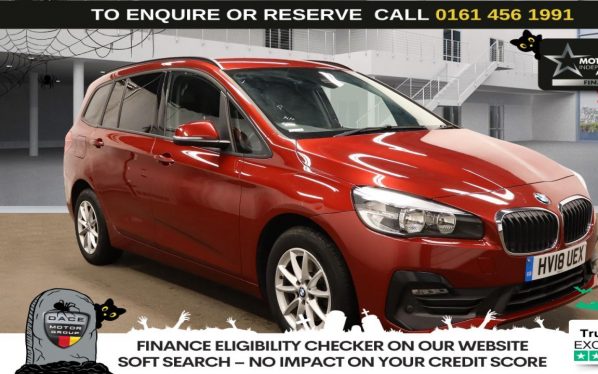 Used 2018 RED BMW 2 Series GRAN TOURER MPV 1.5 218i SE MPV 5dr Petrol DCT Euro 6 (s/s) (140 ps) (reg. 2018-06-18) for sale in Wilmslow