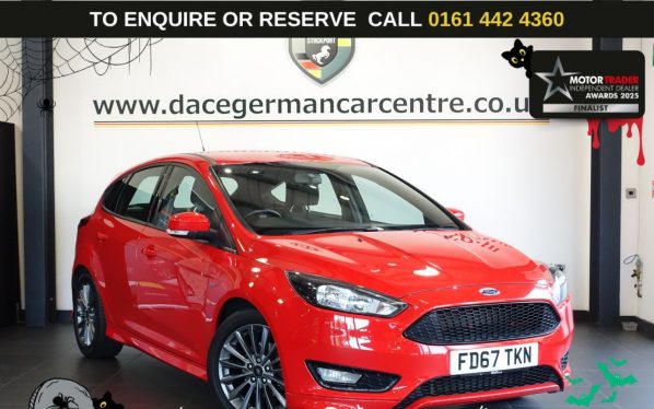 Used 2018 RED FORD FOCUS Hatchback 1.5 TDCi ST-Line Hatchback 5dr Diesel Manual Euro 6 (s/s) (120 ps) (reg. 2018-02-09) for sale in Altrincham