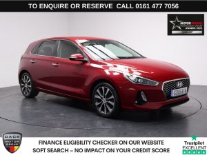 Used 2018 RED HYUNDAI I30 Hatchback 1.4 T-GDi Blue Drive Premium Hatchback 5dr Petrol Manual Euro 6 (s/s) (140 ps) (reg. 2018-05-31) for sale in Stockport