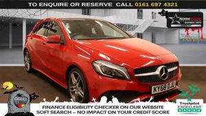 Used 2018 RED MERCEDES-BENZ A-CLASS Hatchback 2.1 A200d AMG Line (Premium Plus) Hatchback 5dr Diesel 7G-DCT Euro 6 (s/s) (136 ps) (reg. 2018-09-26) for sale in Manchester