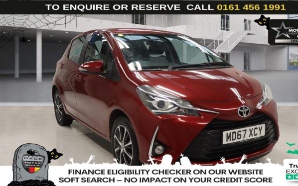 Used 2018 RED TOYOTA YARIS Hatchback 1.5 VVT-i Icon Tech Hatchback 5dr Petrol Manual Euro 6 (111 ps) (reg. 2018-02-20) for sale in Wilmslow