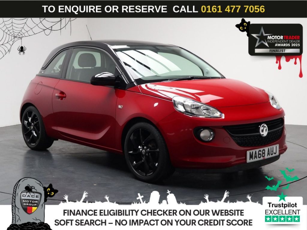 Used 2018 RED VAUXHALL ADAM Hatchback 1.2i ENERGISED Hatchback 3dr Petrol Manual Euro 6 (70 ps) (reg. 2018-09-30) for sale in Stockport