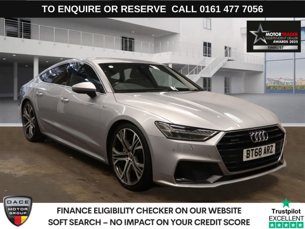 Used 2018 SILVER AUDI A7 Hatchback 3.0 TDI V6 50 S line Sportback 5dr Diesel Tiptronic quattro Euro 6 (s/s) (286 ps) (reg. 2018-10-31) for sale in Stockport