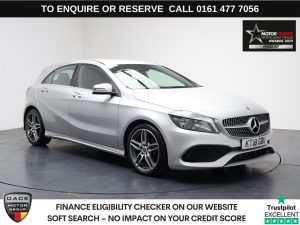 Used 2018 SILVER MERCEDES-BENZ A-CLASS Hatchback 1.5 A180d AMG Line Hatchback 5dr Diesel 7G-DCT Euro 6 (s/s) (109 ps) (reg. 2018-05-31) for sale in Stockport