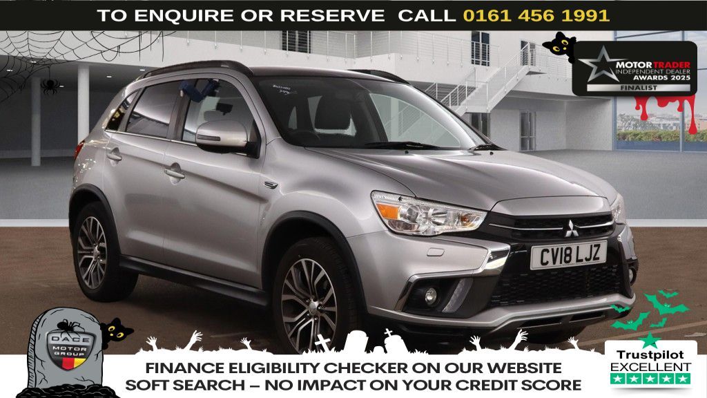 Used 2018 SILVER MITSUBISHI ASX SUV 1.6 4 SUV 5dr Petrol Manual Euro 6 (117 ps) (reg. 2018-03-27) for sale in Wilmslow