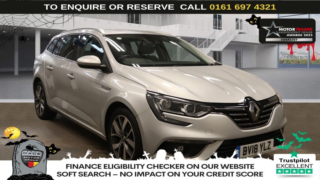 Used 2018 SILVER RENAULT MEGANE Estate 1.6 dCi Dynamique Nav Sport Tourer 5dr Diesel Manual Euro 6 (s/s) (130 ps) (reg. 2018-03-09) for sale in Manchester