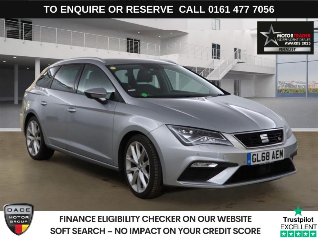 Used 2018 SILVER SEAT LEON Estate 2.0 TSI FR Sport ST 5dr Petrol DSG Euro 6 (s/s) (190 ps) (reg. 2018-11-30) for sale in Stockport
