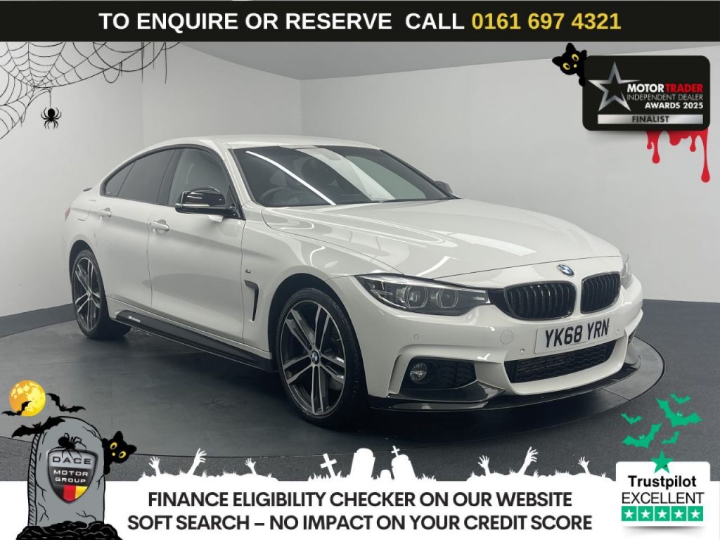 Used 2018 WHITE BMW 4 SERIES GRAN COUPE Hatchback 2.0 420d M Sport Hatchback 5dr Diesel Auto xDrive Euro 6 (s/s) (190 ps) (reg. 2018-10-23) for sale in Manchester