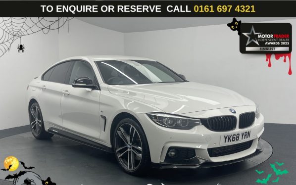 Used 2018 WHITE BMW 4 SERIES GRAN COUPE Hatchback 2.0 420d M Sport Hatchback 5dr Diesel Auto xDrive Euro 6 (s/s) (190 ps) (reg. 2018-10-23) for sale in Manchester