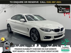 Used 2018 WHITE BMW 4 SERIES Coupe 2.0 420d M Sport Coupe 2dr Diesel Auto Euro 6 (s/s) (190 ps) (reg. 2018-06-28) for sale in Manchester