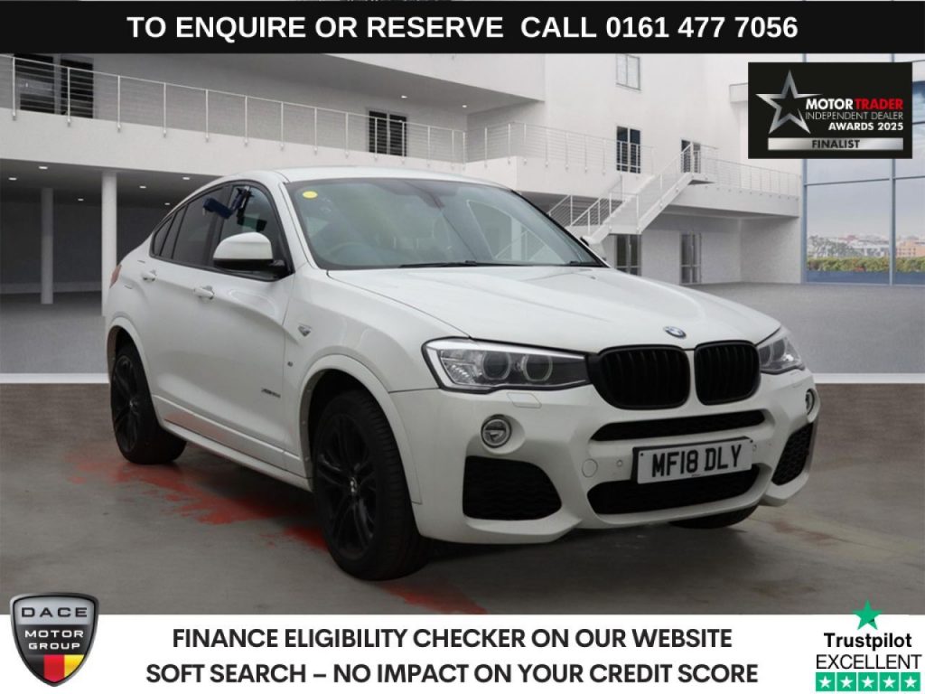 Used 2018 WHITE BMW X4 SUV 3.0 35d M Sport SUV 5dr Diesel Auto xDrive Euro 6 (s/s) (313 ps) (reg. 2018-03-16) for sale in Stockport
