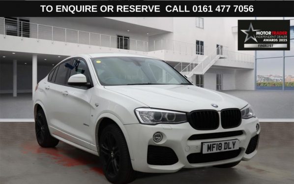 Used 2018 WHITE BMW X4 SUV 3.0 35d M Sport SUV 5dr Diesel Auto xDrive Euro 6 (s/s) (313 ps) (reg. 2018-03-16) for sale in Stockport