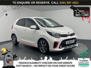 Used 2018 WHITE KIA PICANTO Hatchback 1.0 T-GDi GT-Line Hatchback 5dr Petrol Manual Euro 6 (99 bhp) (reg. 2018-09-29) for sale in Manchester
