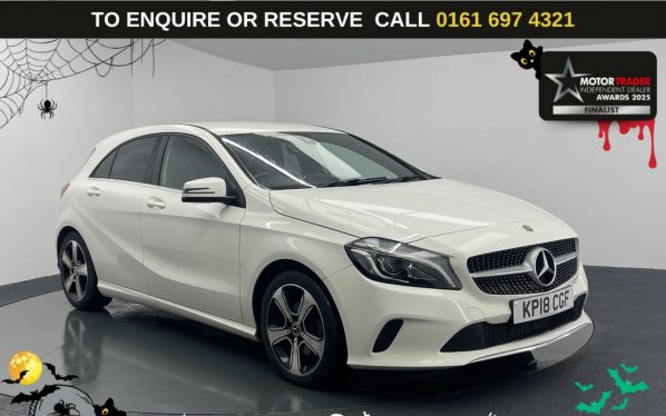Used 2018 WHITE MERCEDES-BENZ A-CLASS Hatchback 2.1 A200d Sport Edition Hatchback 5dr Diesel Manual Euro 6 (s/s) (136 ps) (reg. 2018-03-12) for sale in Manchester