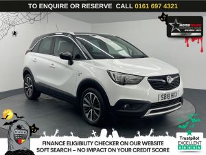 Used 2018 WHITE VAUXHALL CROSSLAND X SUV 1.2 Turbo GPF Elite SUV 5dr Petrol Manual Euro 6 (s/s) (130 ps) (reg. 2018-05-31) for sale in Manchester