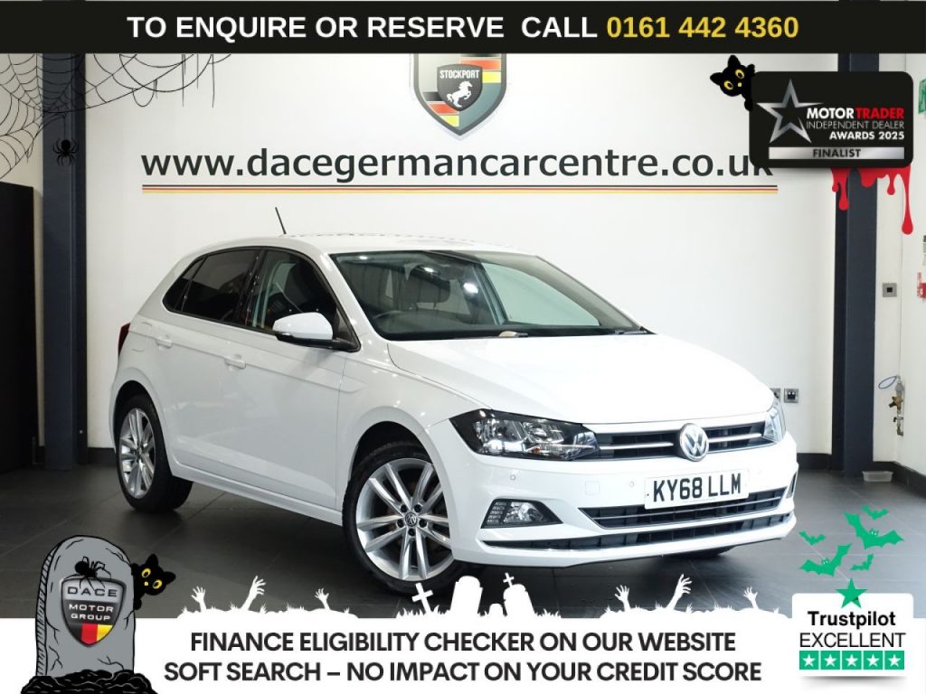 Used 2018 WHITE VOLKSWAGEN POLO Hatchback 1.0 TSI SEL Hatchback 5dr Petrol Manual Euro 6 (s/s) (115 ps) (reg. 2018-09-14) for sale in Altrincham