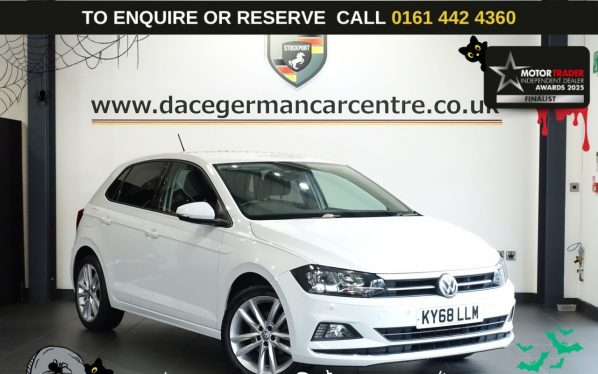 Used 2018 WHITE VOLKSWAGEN POLO Hatchback 1.0 TSI SEL Hatchback 5dr Petrol Manual Euro 6 (s/s) (115 ps) (reg. 2018-09-14) for sale in Altrincham