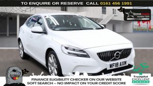 Used 2018 WHITE VOLVO V40 Hatchback 1.5 T3 Inscription Hatchback 5dr Petrol Auto Euro 6 (s/s) (152 ps) (reg. 2018-03-26) for sale in Wilmslow