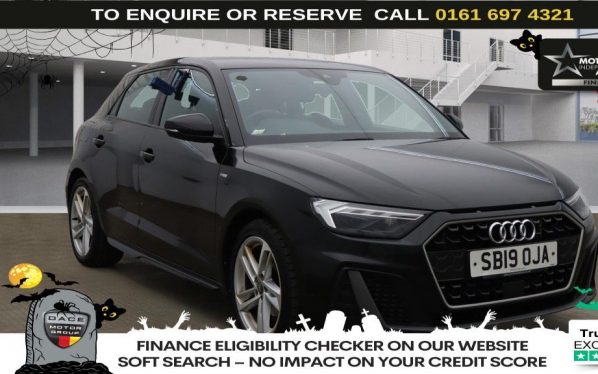Used 2019 BLACK AUDI A1 Hatchback 1.0 TFSI 30 S line Sportback 5dr Petrol Manual Euro 6 (s/s) (116 ps) (reg. 2019-05-03) for sale in Manchester