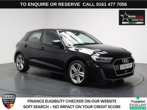Used 2019 BLACK AUDI A1 Hatchback 1.0 TFSI 30 S line Sportback 5dr Petrol Manual Euro 6 (s/s) (116 ps) (reg. 2019-12-18) for sale in Stockport