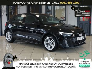 Used 2019 BLACK AUDI A1 Hatchback 1.0 TFSI 30 S line Sportback 5dr Petrol Manual Euro 6 (s/s) (116 ps) (reg. 2019-02-12) for sale in Wilmslow