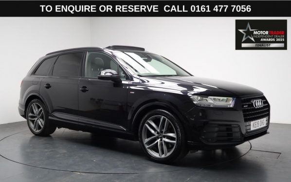 Used 2019 BLACK AUDI Q7 SUV 3.0 TDI V6 50 Black Edition SUV 5dr Diesel Tiptronic quattro Euro 6 (s/s) (286 ps) (reg. 2019-06-13) for sale in Stockport