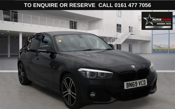 Used 2019 BLACK BMW 1 SERIES Hatchback 2.0 118d M Sport Shadow Edition Hatchback 5dr Diesel Auto Euro 6 (s/s) (150 ps) (reg. 2019-09-20) for sale in Stockport