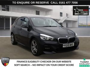 Used 2019 BLACK BMW 2 SERIES ACTIVE TOURER MPV 2.0 220i GPF M Sport MPV 5dr Petrol DCT Euro 6 (s/s) (192 ps) (reg. 2019-06-28) for sale in Stockport