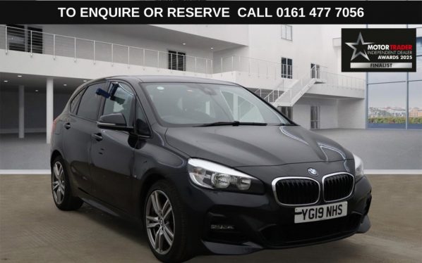 Used 2019 BLACK BMW 2 SERIES ACTIVE TOURER MPV 2.0 220i GPF M Sport MPV 5dr Petrol DCT Euro 6 (s/s) (192 ps) (reg. 2019-06-28) for sale in Stockport