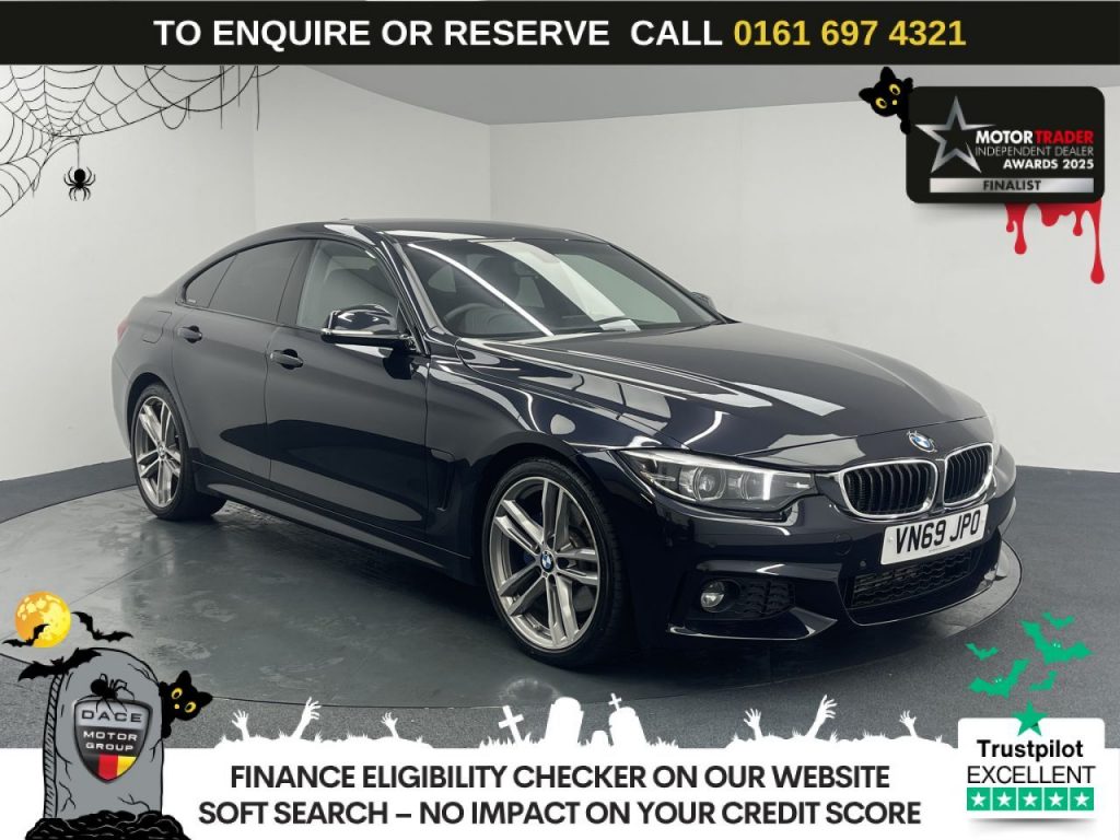 Used 2019 BLACK BMW 4 SERIES GRAN COUPE Hatchback 2.0 420d M Sport Hatchback 5dr Diesel Auto Euro 6 (s/s) (190 ps) (reg. 2019-11-22) for sale in Manchester