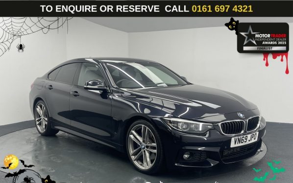 Used 2019 BLACK BMW 4 SERIES GRAN COUPE Hatchback 2.0 420d M Sport Hatchback 5dr Diesel Auto Euro 6 (s/s) (190 ps) (reg. 2019-11-22) for sale in Manchester