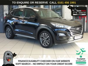Used 2019 BLACK HYUNDAI TUCSON SUV 1.6 T-GDi Premium SUV 5dr Petrol Manual Euro 6 (s/s) (177 ps) (reg. 2019-10-22) for sale in Wilmslow