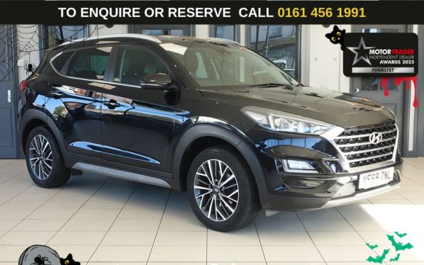 Used 2019 BLACK HYUNDAI TUCSON SUV 1.6 T-GDi Premium SUV 5dr Petrol Manual Euro 6 (s/s) (177 ps) (reg. 2019-10-22) for sale in Wilmslow
