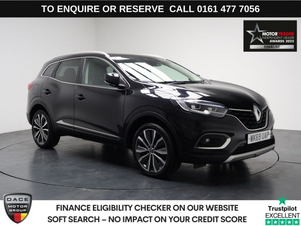 Used 2019 BLACK RENAULT KADJAR SUV 1.3 TCe S Edition SUV 5dr Petrol Manual Euro 6 (s/s) (140 ps) (reg. 2019-09-30) for sale in Stockport