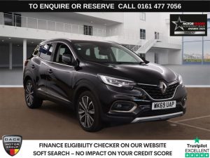 Used 2019 BLACK RENAULT KADJAR SUV 1.3 TCe S Edition SUV 5dr Petrol Manual Euro 6 (s/s) (140 ps) (reg. 2019-09-30) for sale in Stockport