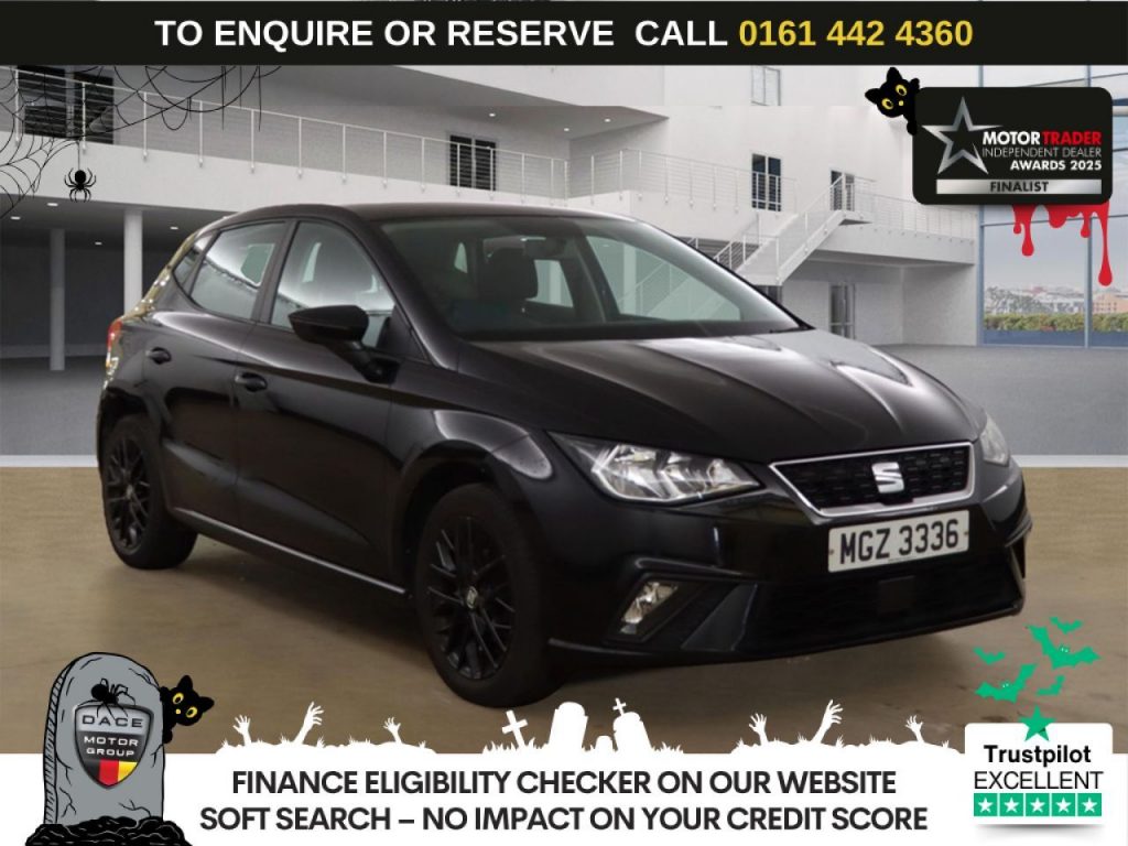 Used 2019 BLACK SEAT IBIZA Hatchback 1.0 MPI SE Technology Hatchback 5dr Petrol Manual Euro 6 (s/s) GPF (80 ps) (reg. 2019-01-24) for sale in Altrincham